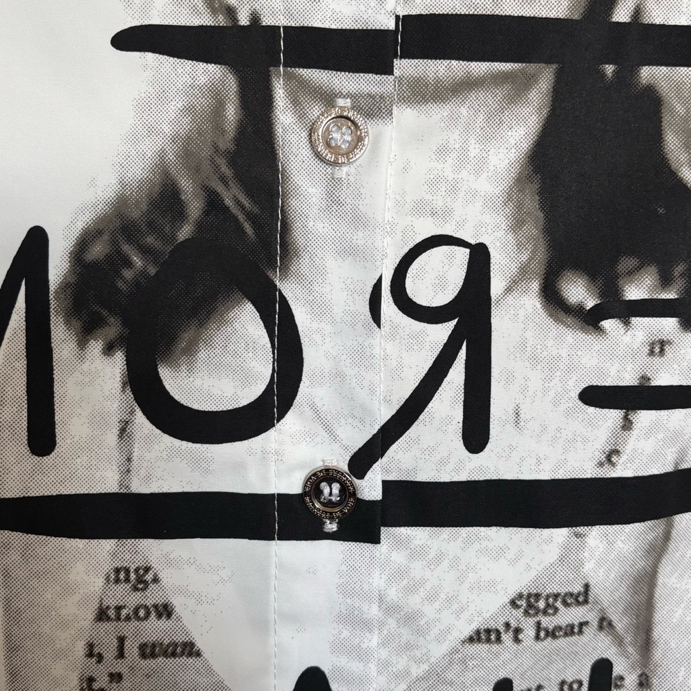 Maniere De Voir Shirt Dress No More Drama Size 6 - Picture 6 of 16